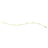 Armband 18 kt GG, mit ZÖ 16 cm + 17cm, 5 Brill. 0,08 ct, TW-si