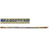 Armband 18 kt GG, 256 Brill. 1,09 ct, TW-si, 64 Saphire 8,60 ct fancy