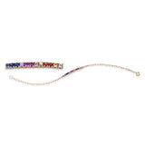 Armband 18 kt RG, 15 Saphire 0,44 ct fancy
