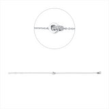 Armband 18 kt WG, 11 Brill. 0,05 ct, TW-si