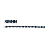 Armband 18 kt WG, 27 Topase 32,10 ct Lond. blue