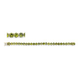 Armband 18 kt GG, 27 Peridot 29,29 ct grün
