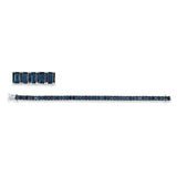 Armband 18 kt WG, 49 Topase 17,12 ct Lond. blue