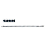 Armband 18 kt WG, 50 Topase 10,74 ct Lond. blue
