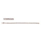 Armband 18 kt RG, 50 Morganit 7,60 ct rosa