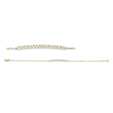 Armband 18 kt GG, 17 Brill. 0,31 ct, TW-vsi