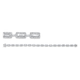 Armband 18 kt WG, 17 Bag. 1,42 ct, TW-si, 306 Brill. 1,19 ct, TW-si