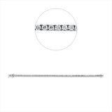 Armband 18 kt WG, 59 Brill. 4,00 ct, TW-si