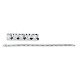 Armband 18 kt WG, 52 Brill. 2,00 ct, TW-si