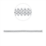 Armband 18 kt WG, 240 Brill. 6,94 ct, TW-si