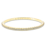 Armband 18 kt GG, Flex-Band, variabel, 120 Brill. 1,01 ct, TW-si