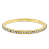 Armband 18 kt GG, Flex-Band, variabel, 90 Brill. 2,50 ct, TW-si