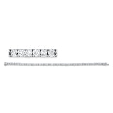 Armband 14 kt WG, 59 Brill. 1,97 ct, TW-si