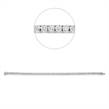 Armband 14 kt WG, 59 Brill. 1,97 ct, TW-si