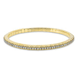 Armband 18 kt GG, Flex-Band, variabel, 98 Brill. 2,00 ct, TW-si