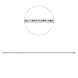 Armband 14 kt WG, 119 Brill. 1,00 ct, F-si