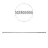 Armband 18 kt WG, 90 Brill. 1,60 ct, TW-si