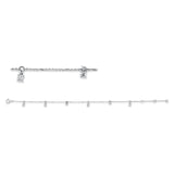 Armband 18 kt WG, mit ZÖ 15.4 cm + 16.7 cm, 6 Brill. 0,26 ct, TW-si