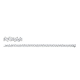 Armband 18 kt WG, 15 Nav. 3,10 ct, F-vsi, 14 Tropfen 2,96 ct, F-vsi, 15 Brill. 3,11 ct, F-si