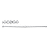Armband 18 kt WG, 37 Nav. 3,74 ct, pink-pi, 39 Nav. 1,47 ct, TW-si