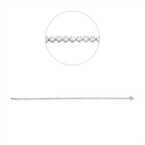 Armband 18 kt WG, 79 Brill. 1,90 ct, TW-si