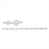 Armband 18 kt WG, 90 Brill. 4,45 ct, TW-si, 18 Princ. 0,47 ct, TW-vsi