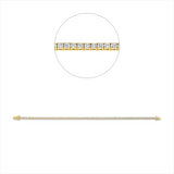 Armband 18 kt GG, 92 Brill. 1,98 ct, W-si