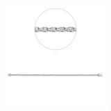 Armband 18 kt WG, 88 Brill. 2,45 ct, W-si