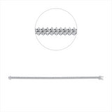 Armband 18 kt WG, 246 Brill. 2,05 ct, W-si