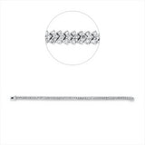 Armband 18 kt WG, 207 Brill. 3,82 ct, TW-si