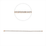 Armband 18 kt RG, 82 Brill. 2,11 ct, TW-si