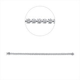 Armband 18 kt WG, 37 Brill. 9,21 ct, F-vvs