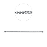 Armband 18 kt WG, 37 Brill. 9,21 ct, D-F-vvs