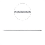 Armband 18 kt WG, 98 Brill. 0,70 ct, F-si