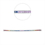 Armband 18 kt WG, 272 Brill. 1,68 ct, F-si, 68 Saphire 7,10 ct fancy