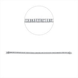 Armband 18 kt WG, 86 Bag. 5,26 ct, TW-vsi
