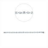 Armband 18 kt WG, 11 Princ. 5,79 ct, F-vvs, 11 Nav. 5,76 ct, TW-vvs, 3 Brill. 0,03 ct, TW-vsi/si