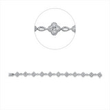 Armband 18 kt WG, 44 Brill. 3,05 ct, TW-si, 11 Princ. 0,70 ct, TW-si, 374 Brill. 1,30 ct, TW-si