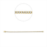 Armband 18 kt GG, 73 Brill. 1,91 ct, W-si