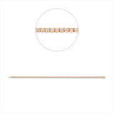 Armband 18 kt RG, 77 Brill. 0,48 ct, W-si