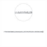 Armband 18 kt WG, 28 Bag. 3,82 ct, TW-vsi, 14 Brill. 2,56 ct, TW-vsi