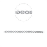 Armband 18 kt WG, 17 Sm.schliff 5,24 ct, TW-vsi, 340 Brill. 3,55 ct, TW-vsi