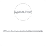 Armband 18 kt WG, 12 Oval 1,85 ct, TW-si, 13 Tropfen 1,68 ct, 13 Sm.schliff 2,30 ct, 13 Nav. 1,31 ct