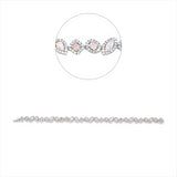 Armband 18 kt WG+RG, 29 Fant-Schl. 3,33 ct, pink-vsi, 411 Brill. 1,84 ct, F-vsi