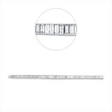 Armband 18 kt WG, 70 Bag. 8,53 ct, TW-si