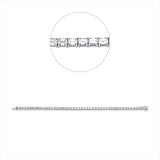 Armband 18 kt WG, 48 Sm.schliff 6,79 ct, F-si