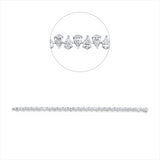 Armband 18 kt WG, 50 Tropfen 6,92 ct, TW-si