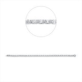 Armband 18 kt WG, 36 Oval 6,86 ct, TW-vsi/si