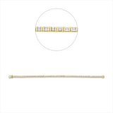 Armband 18 kt GG, 88 Bag. 1,77 ct, TW-si