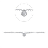 Armband 18 kt WG, 110 Brill. 2,65 ct, TW-si